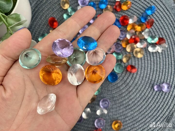 Декоративные камушки акриловые Аквариум Декор