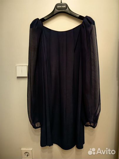 Платье темно-синее topshop 36