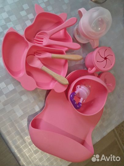 Детская посуда для кормления силиконовая