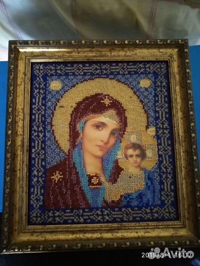 Картины и иконы вышитые бисером