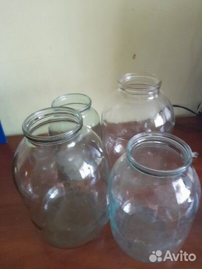 Банки стеклянные 3 литра - 2 шт. и 2 литра - 2шт