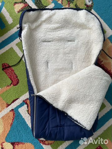 Зимний конверт в коляску на овчине