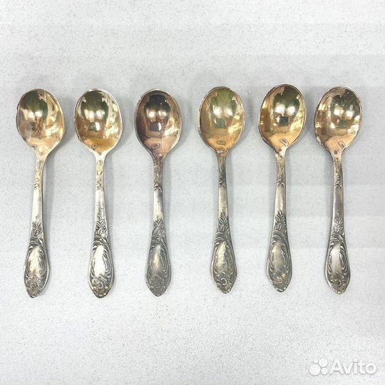 Набор кофейных ложек зlш мельхиор СССР