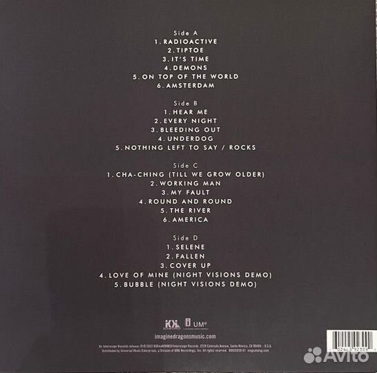 Виниловая пластинка Imagine Dragons - Night Vision