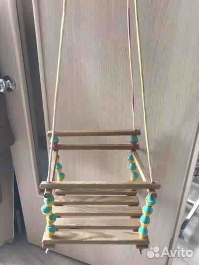 Детские деревянные качели