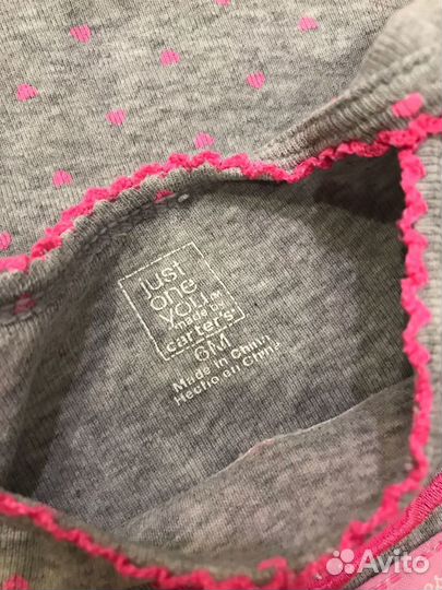 Боди для девочки Carter's