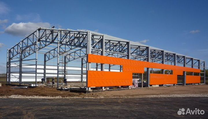 Ангары из сендвич панели