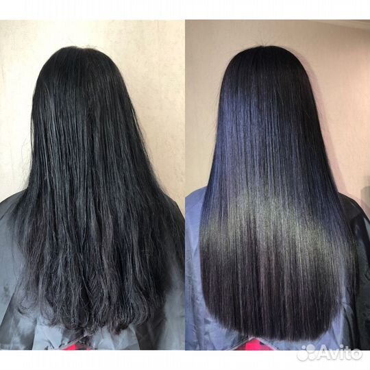 Кератиновое выпрямление волос