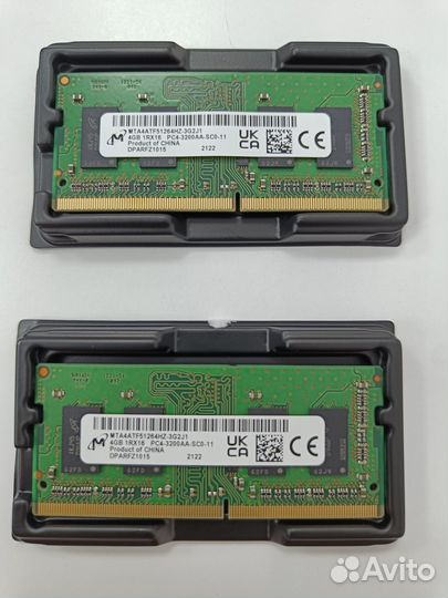 Оперативная память Micron 4 гб DDR4 3200 мгц sodim