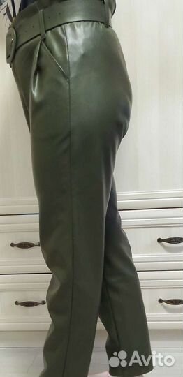 Брюки кожаные