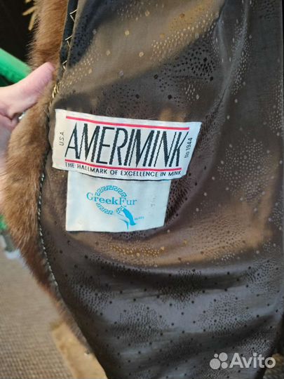 Шуба норковая с капюшоном 50 52