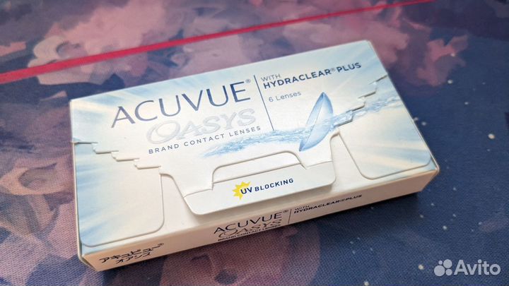Линзы acuvue oasys -1,5 (2 пары, 2ухнедельные)