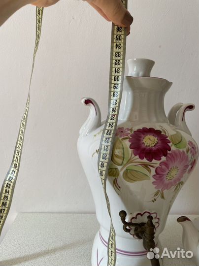 Самовар фарфор водонагреватель сувенирный СССР