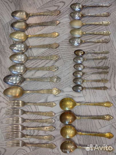 Мельхиоровые столовые приборы СССР