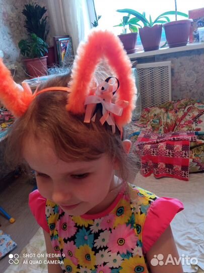 Ободок ушки лисички, белочки, мышки