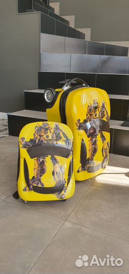 Рюкзак и чемодан бамблби