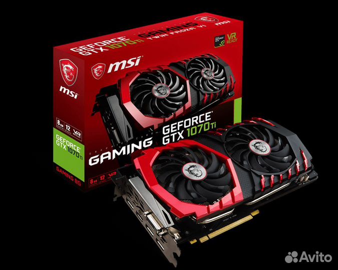 Видеокарта MSI nvidia GTX1070TI 8GB