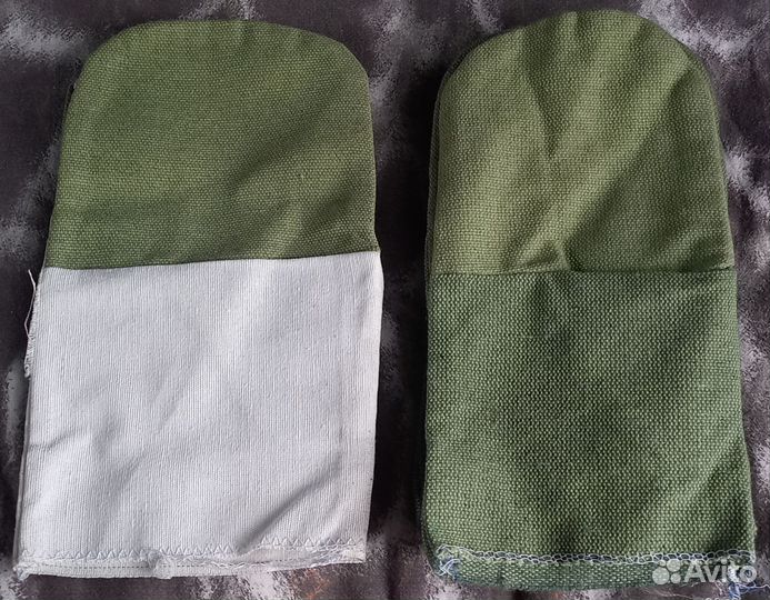 Джинсовые сварочные рукавицы + 5 пар рукавиц