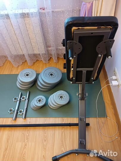 Спортивная скамья torneo в комплекте