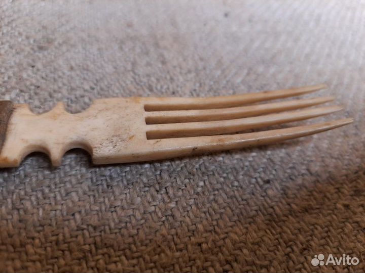 Вилка костяная 18 век Россия