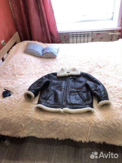 Дубленка натуральная мужская, зимний пилот