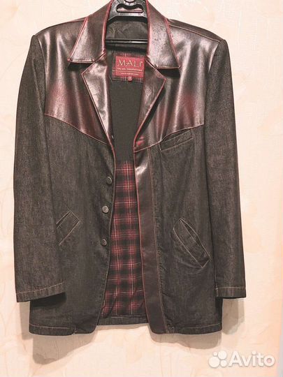 Мужской джинсовый пиджак