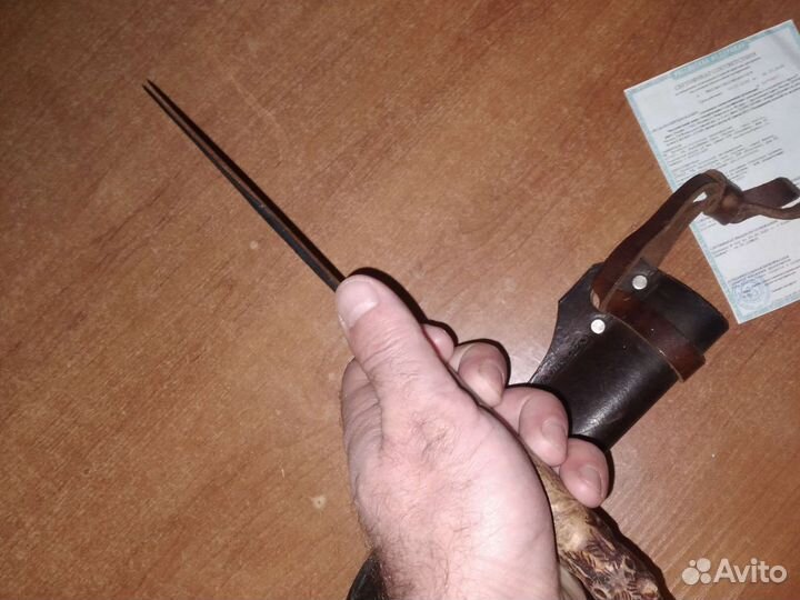 Нож охотничий ручной работы