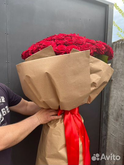 Букет роз, 31, 51, 101 с доставкой