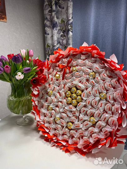 Сладкий подарок, букеты из конфет, сухофруктов