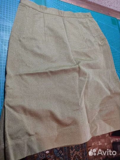 Ткань шароварная (двойная диагональ, хаки)