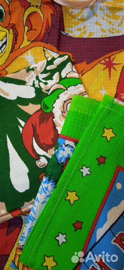 Отрез хлопок/лён ткань скатёрная СССР, фартук