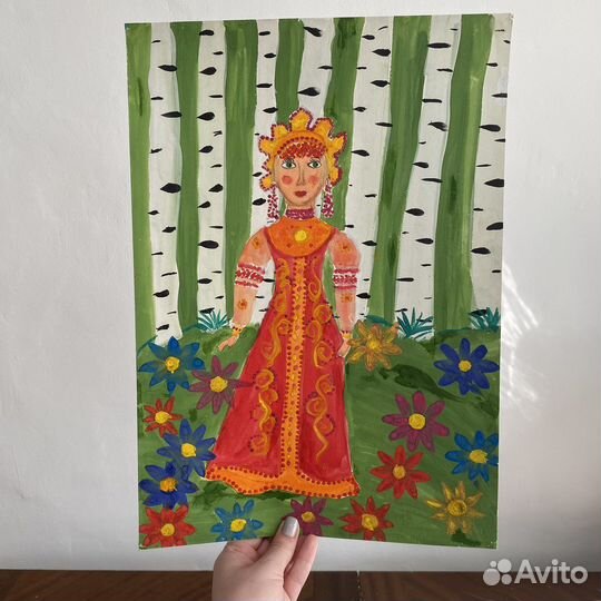Детские рисунки А3 на конкурс, в школу, изо