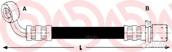 Шланг тормозной задн. lexus LX (UZJ100) 09/97-0