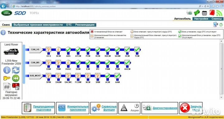 Mongoose JLR - диагностика LandRover и Jaguar