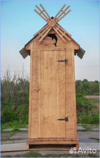 Дачный туалет с декором и установкой UKG