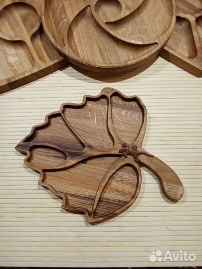 Посуда из дуба(менажница)