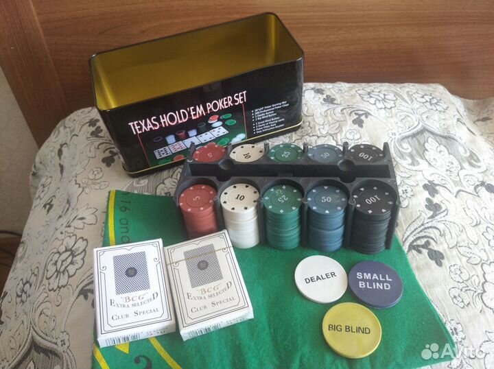 Набор для игры в покер Texas Hold'em Poker Set