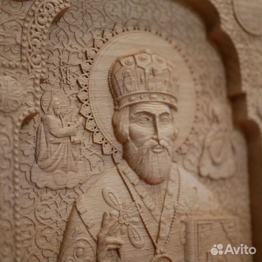 Икона резная (Бук)