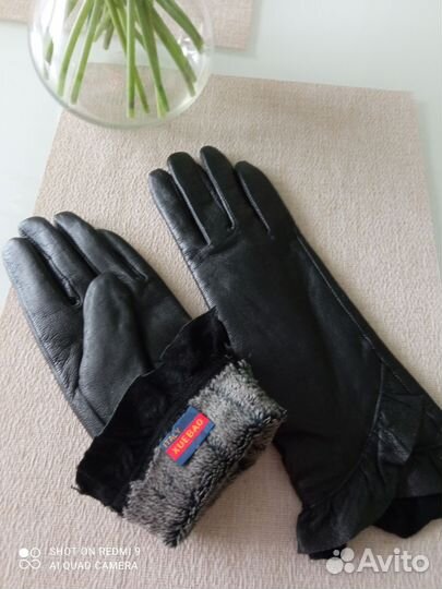 Перчатки женские натуральная кожа
