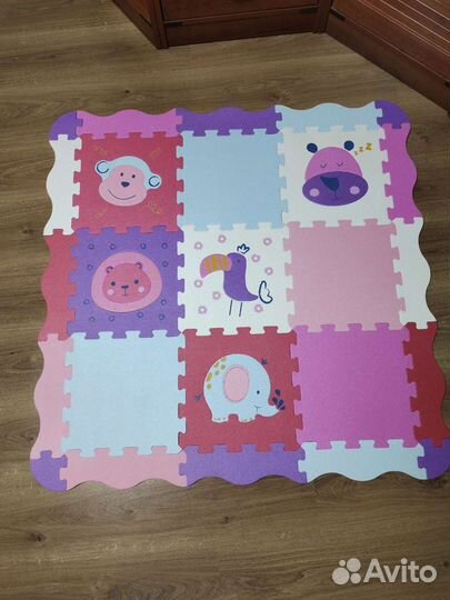 Коврик пазловый с бортиками 