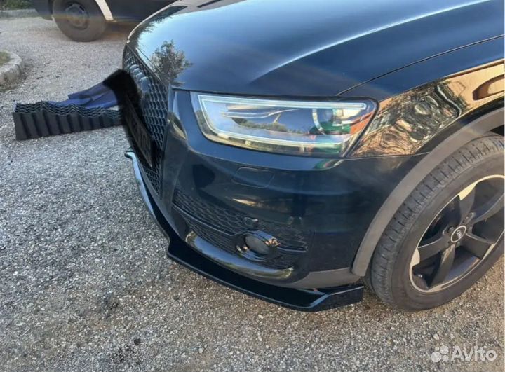 Сплиттер на audi q3 с 11-14г