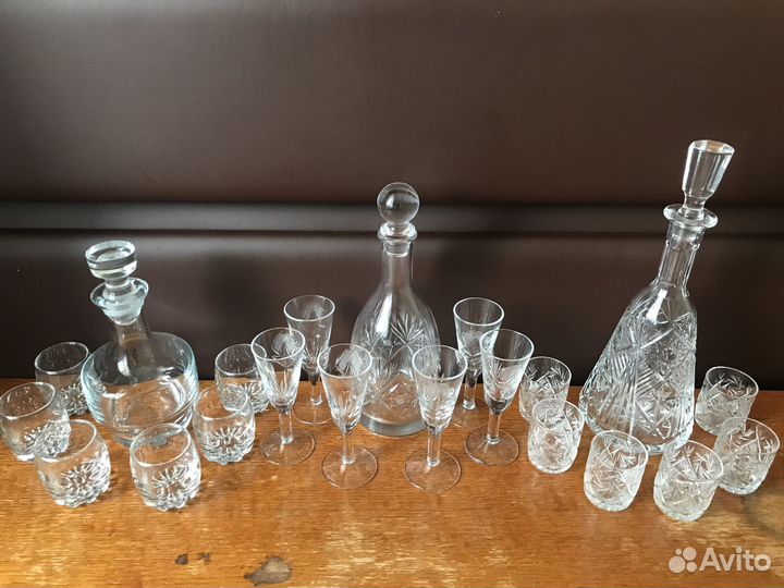 Стекло, хрусталь наборы