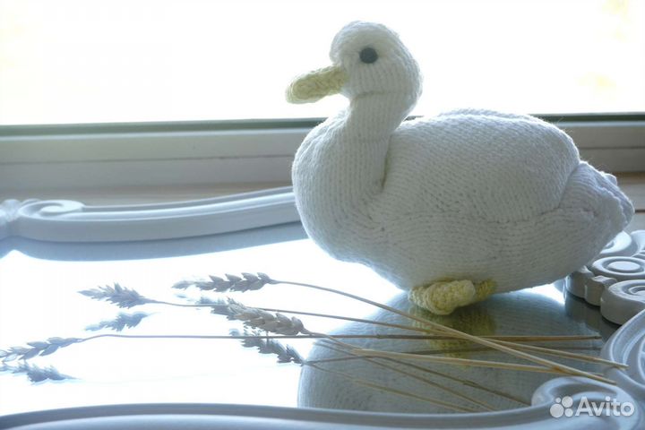 Вязанная игрушка Утка