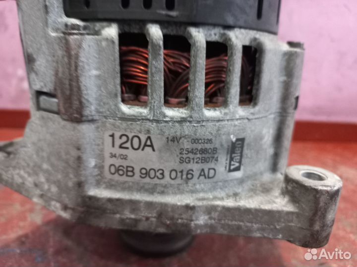 Генератор Audi A4, A6, VW Passat B5+, 2.0 ALT 120A