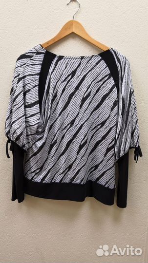 Кофта черна белая в полоску wumanly