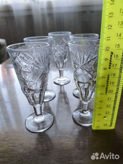 Хрустальные рюмки СССР