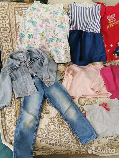 Вещи летние пакетом на девочку, 22 шт. 104,110,116
