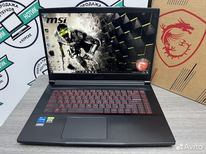Новый MSI 12 ядер i5-11400H 16Gb RTX 3050 SSD 512