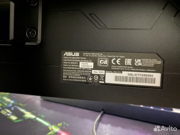 Монитор asus 27 165 Гц