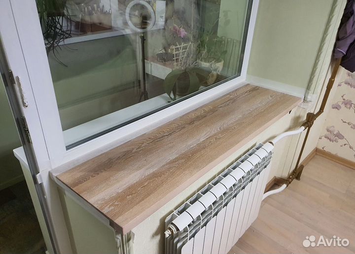 Подоконники новые из дерева